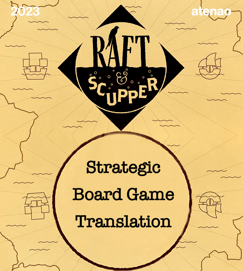 アテナオ×戦略系ボードゲーム 「Raft & Scupper」のローカライズ翻訳